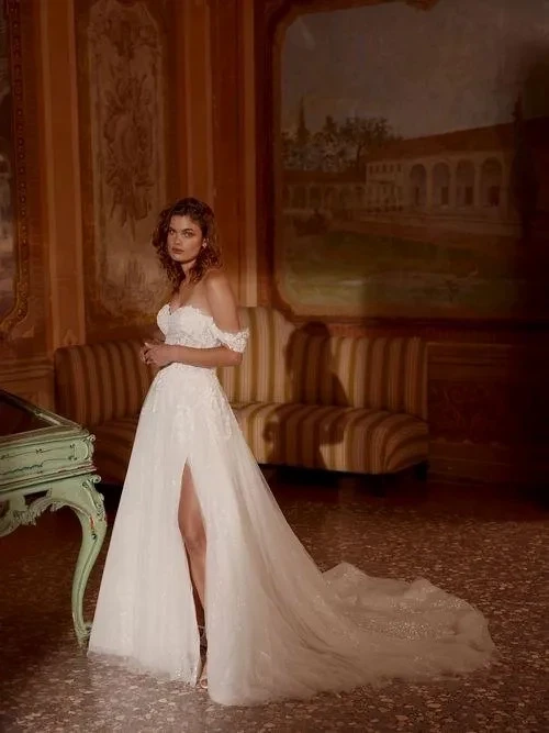 Model wearing the dress of the week