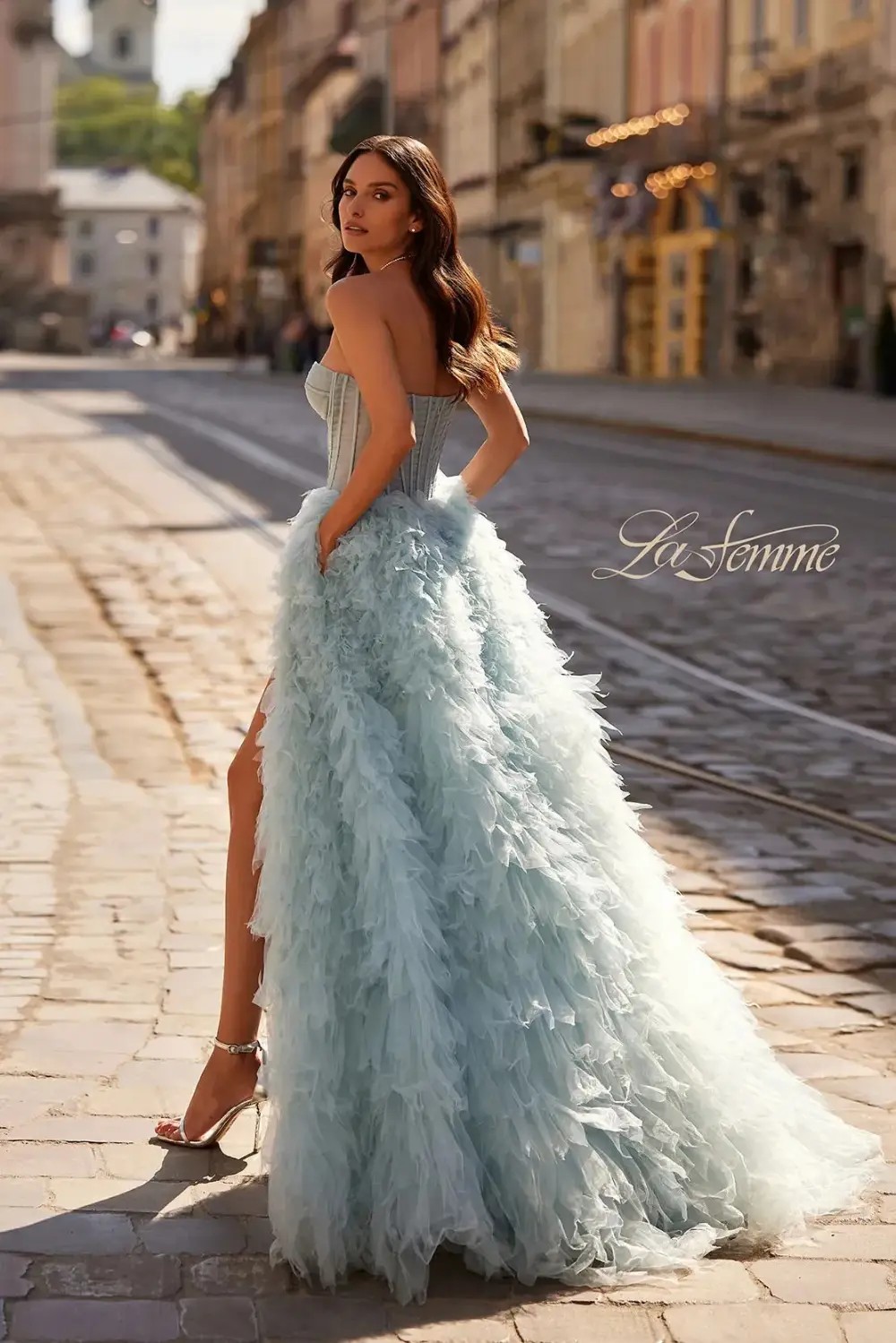Model wearing the dress of the week
