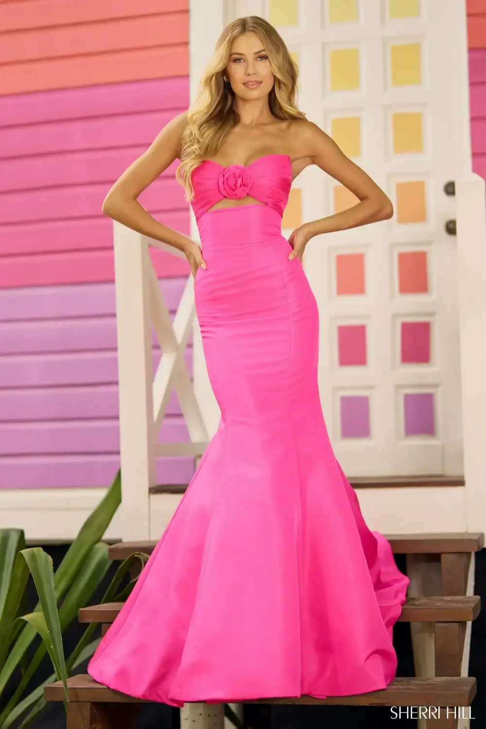 Model wearing the dress of the week