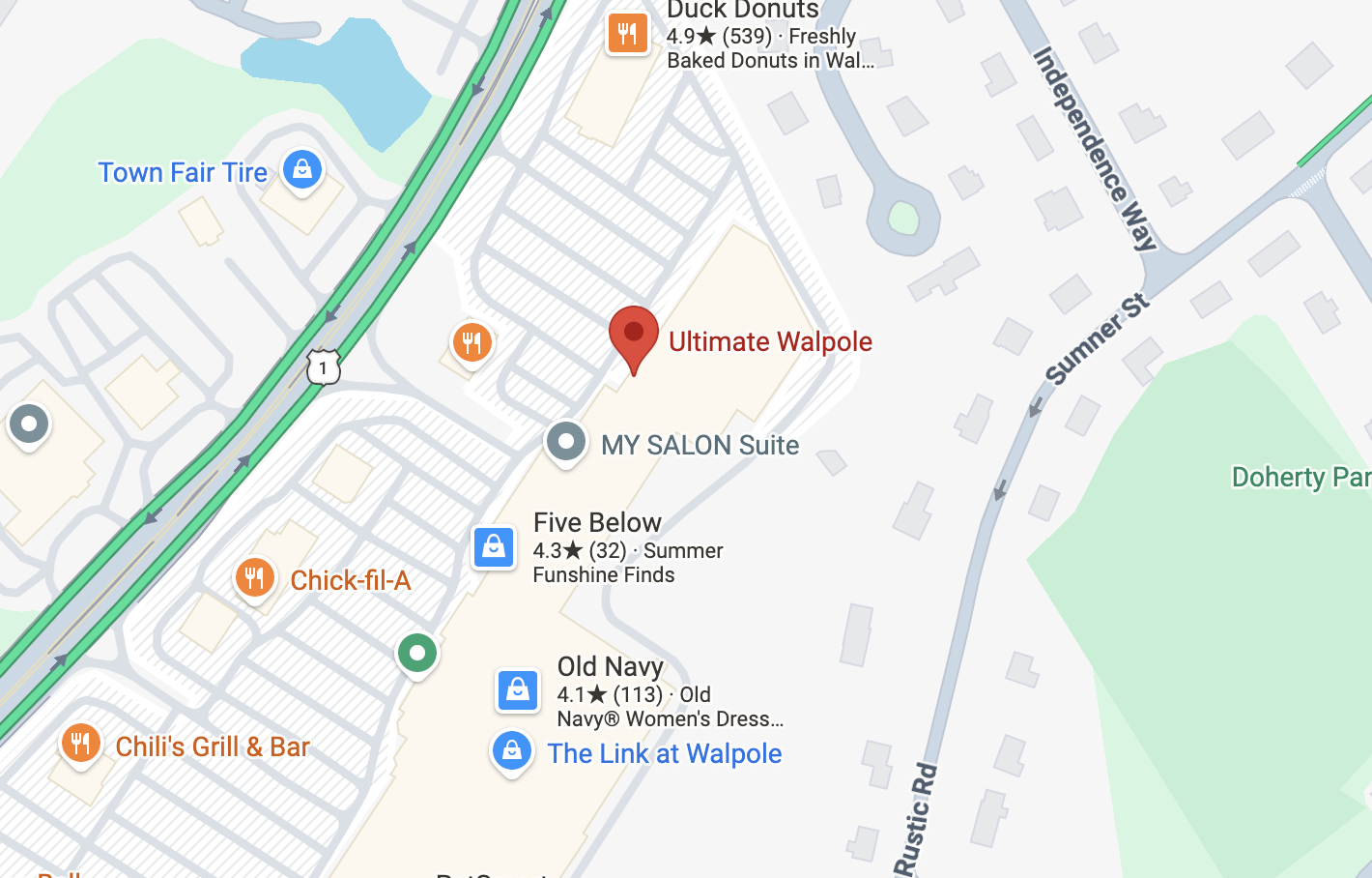 The Ultimate Walpole location. Mobile image