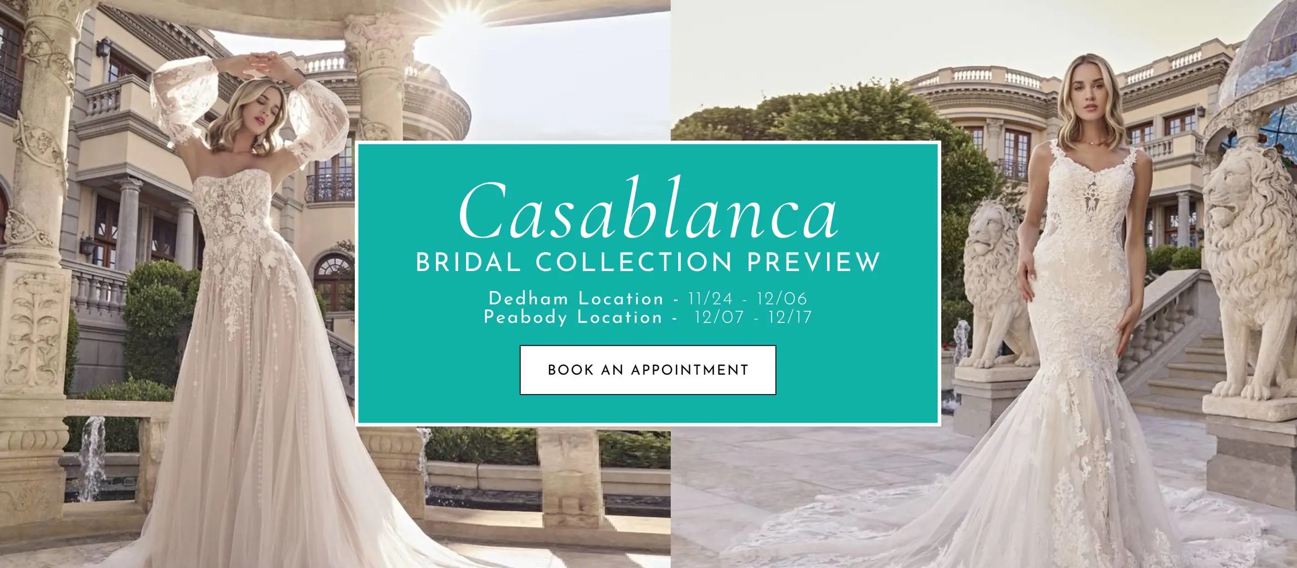 Casablanca bridal collection preview event at The Ultimate Bridal locations