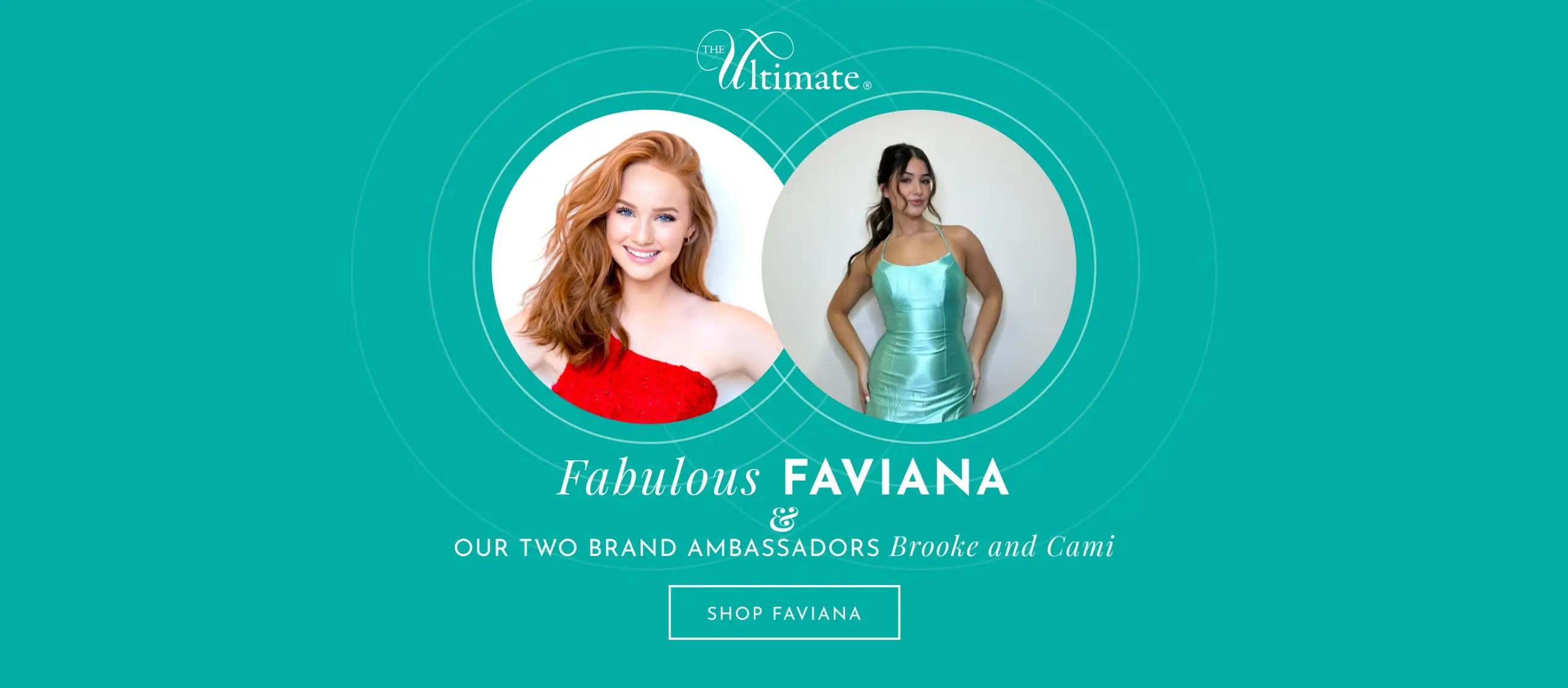 Faviana month at The Ultimate Prom and Bridal
