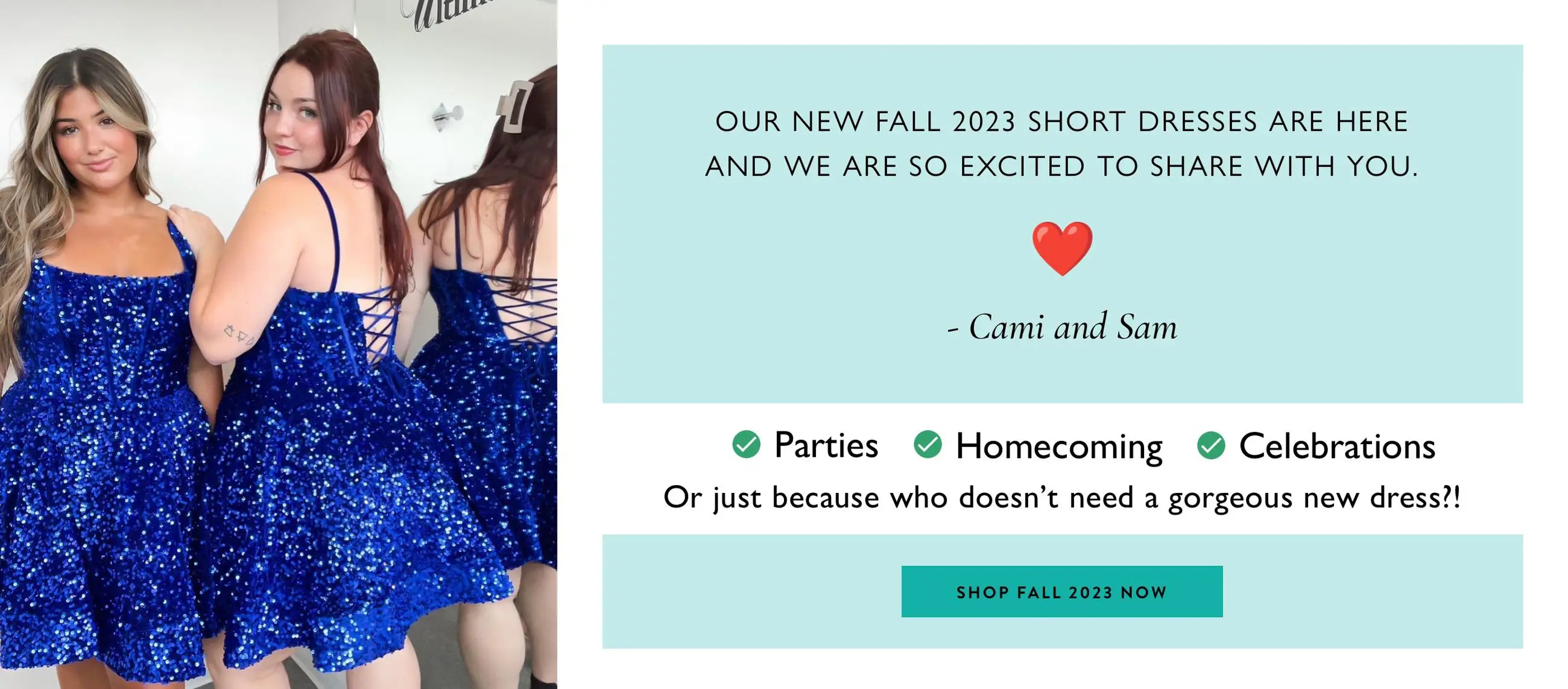 Fall 2023 homecoming dresses at The Ultimate