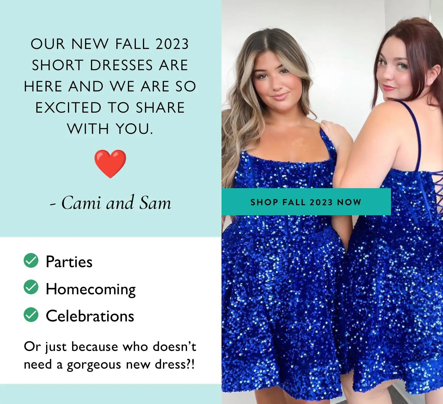 Fall 2023 homecoming dresses at The Ultimate