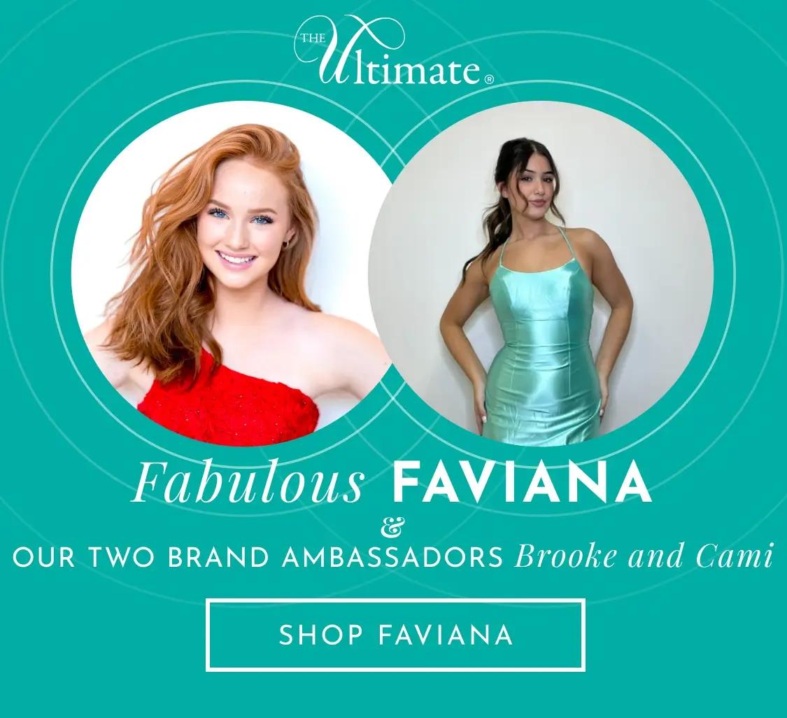 Faviana month at The Ultimate Prom and Bridal