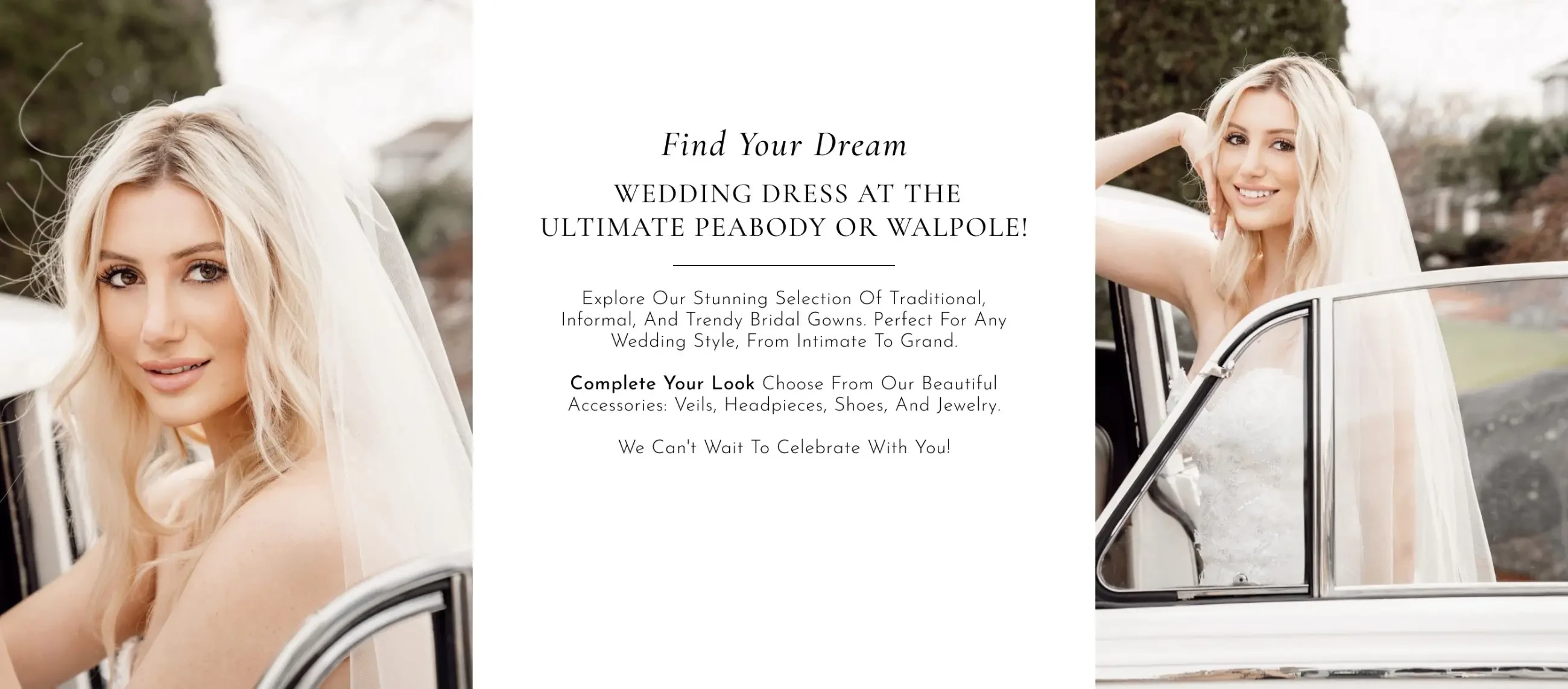 Wedding dresses at The Ultimate Prom and Bridal