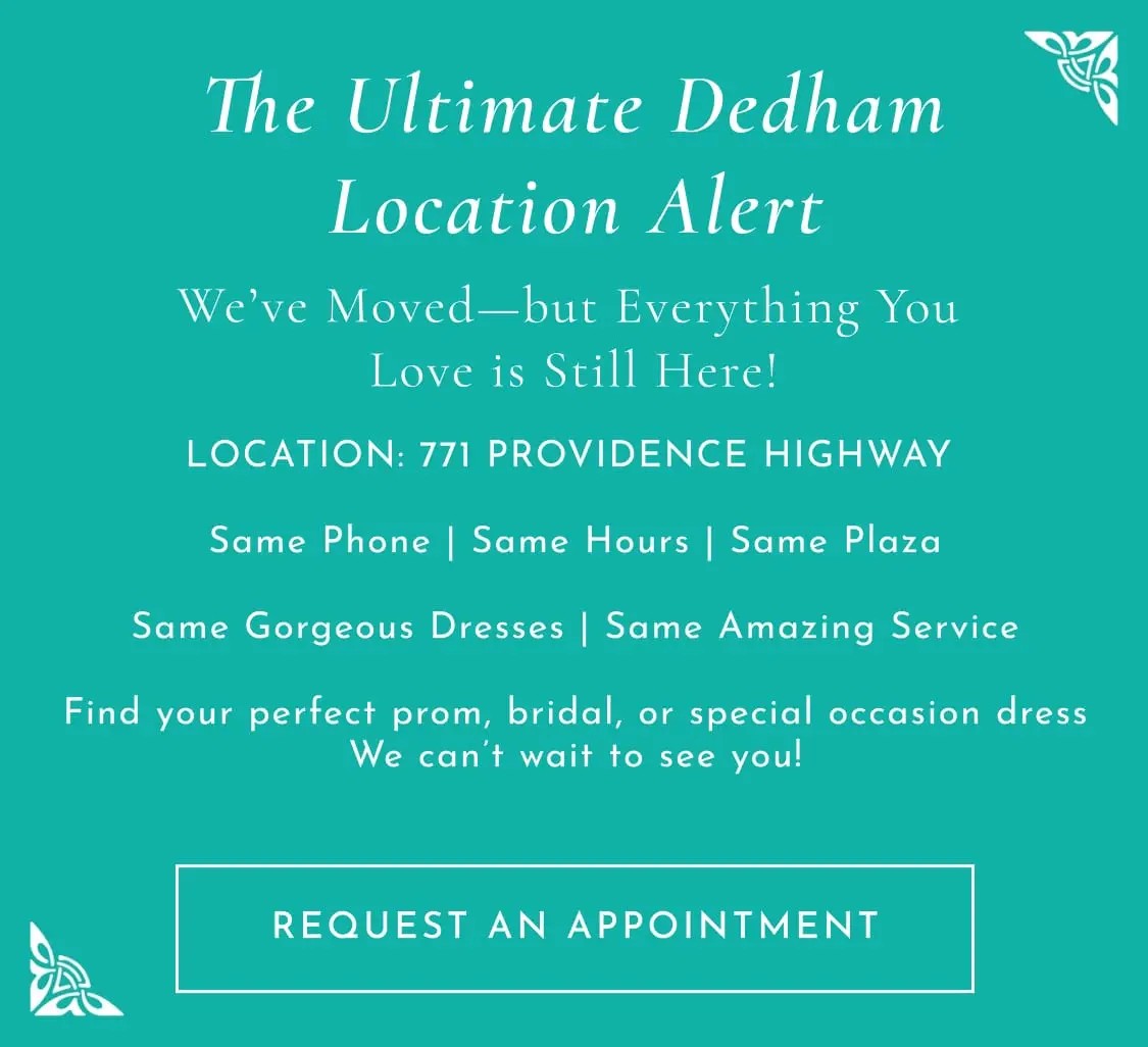 Dedham hours for The Ultimate Prom and Bridal