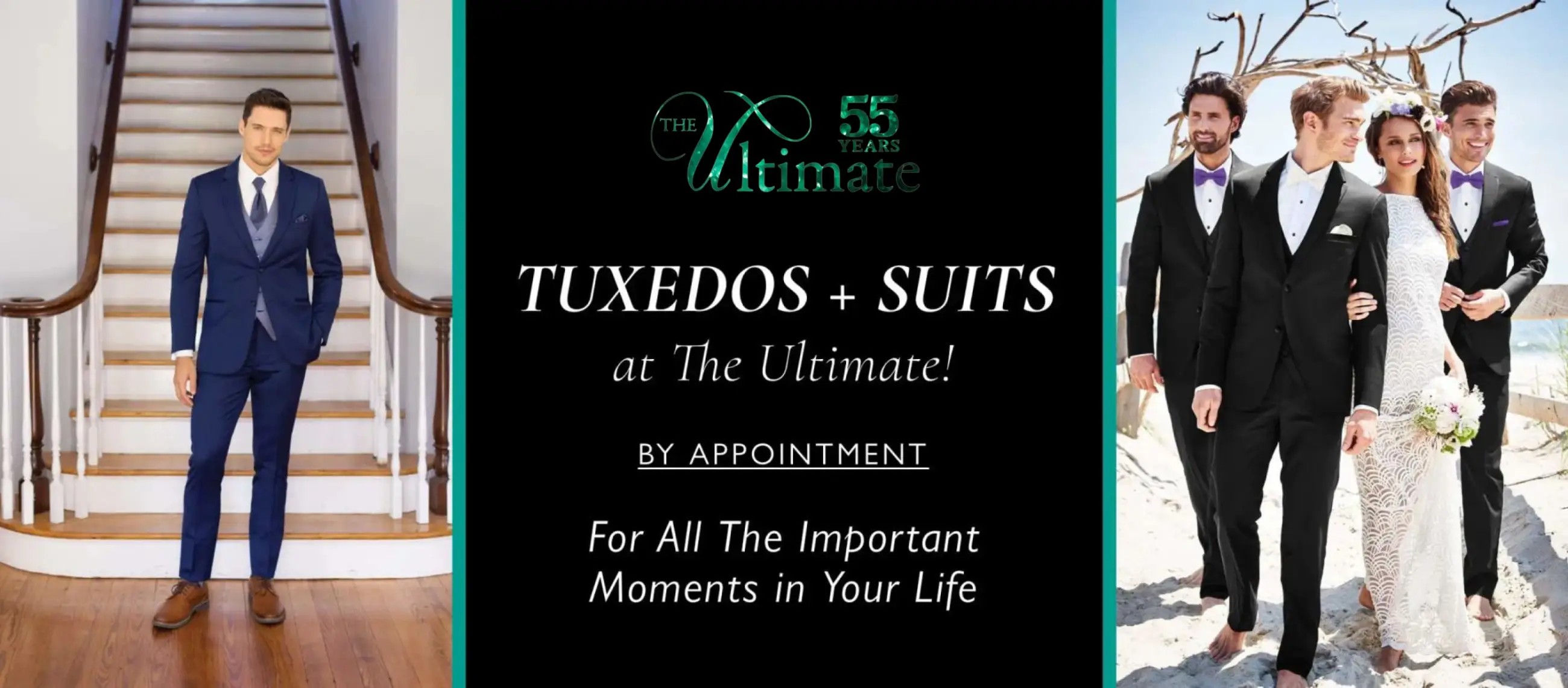Tuxedos and Suits at the Ultimate in Peabody, MA
