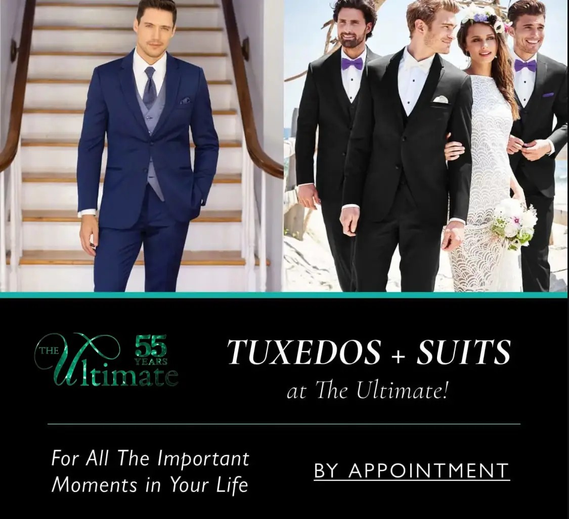 Tuxedos and Suits at the Ultimate in Peabody, MA