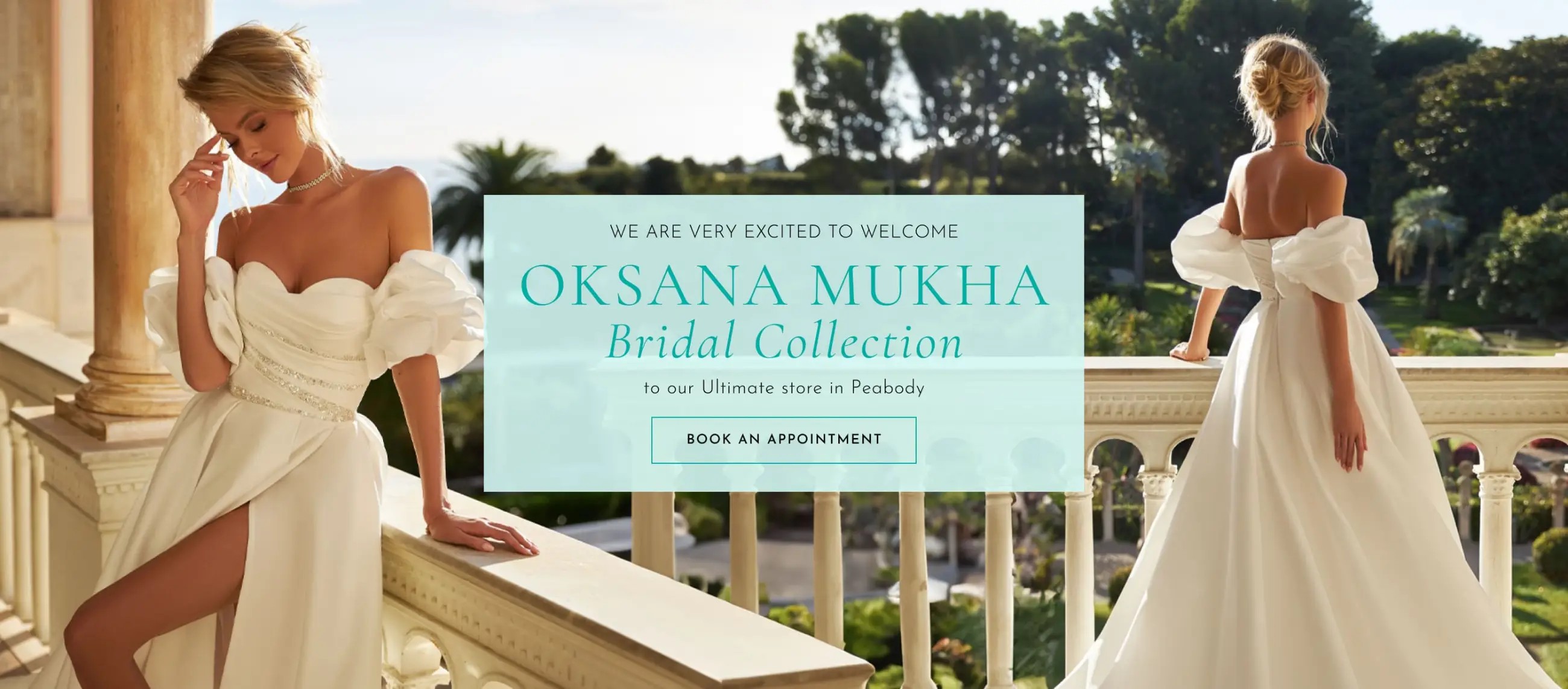 Oksana Mukha Bridal at Ultimate Prom and Bridal in Peabody, MA
