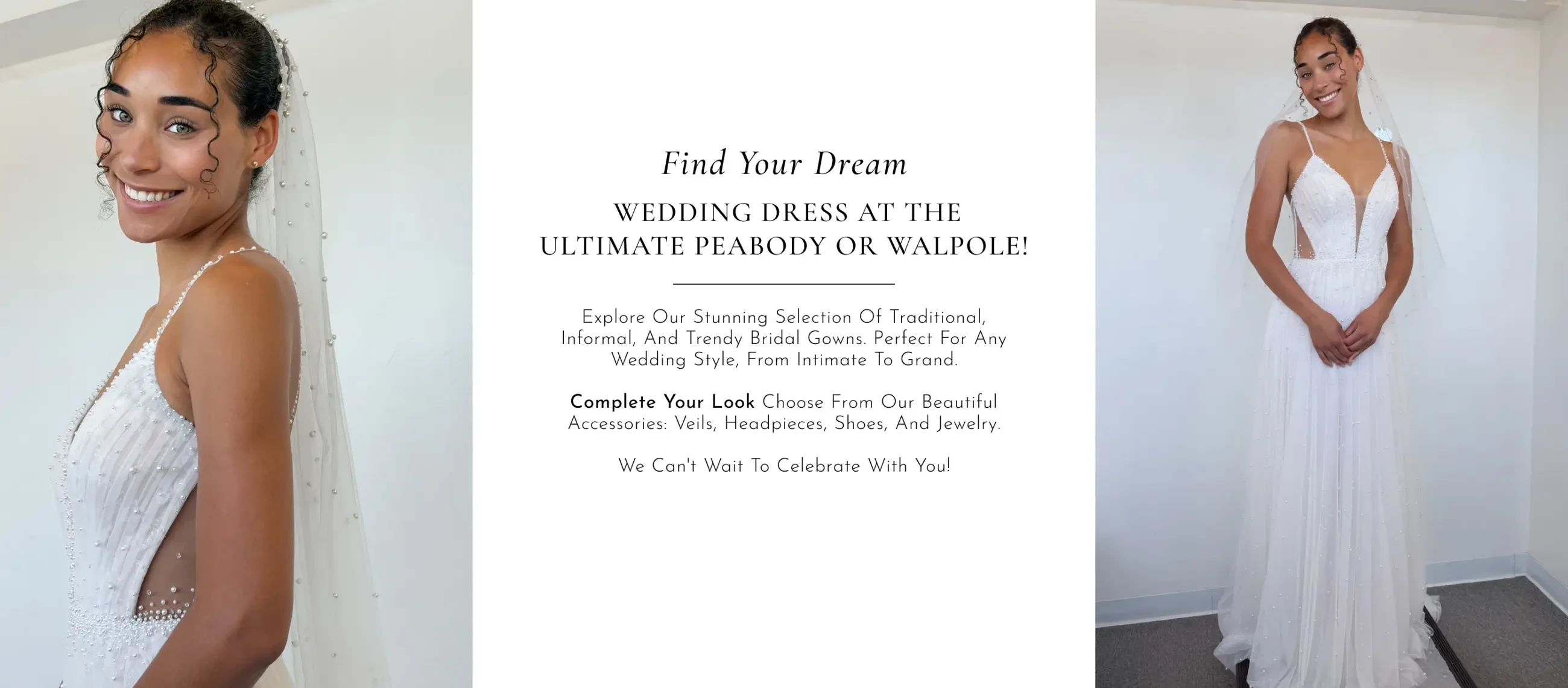 Wedding dresses at The Ultimate Prom and Bridal