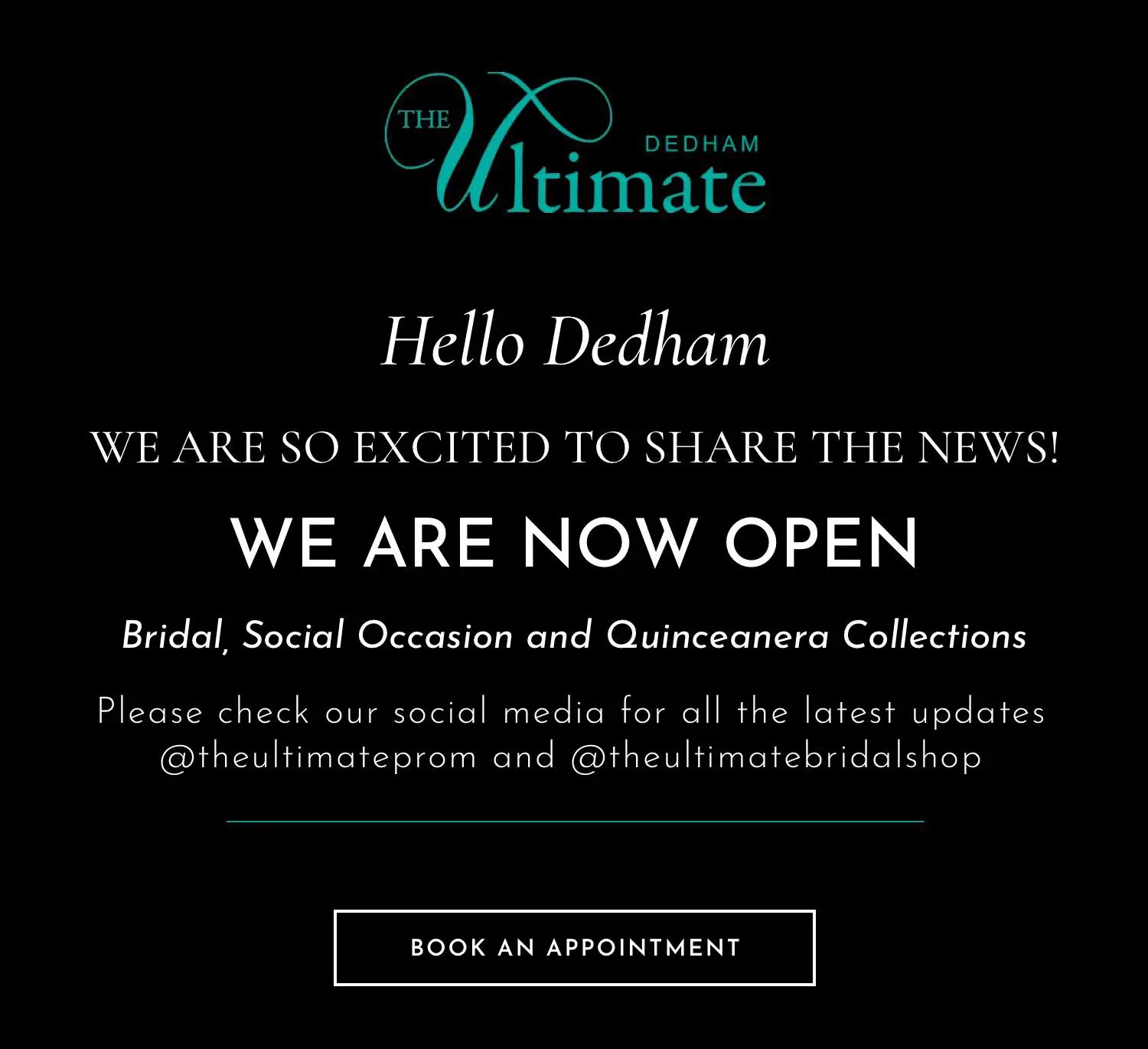 Dedham Location now open