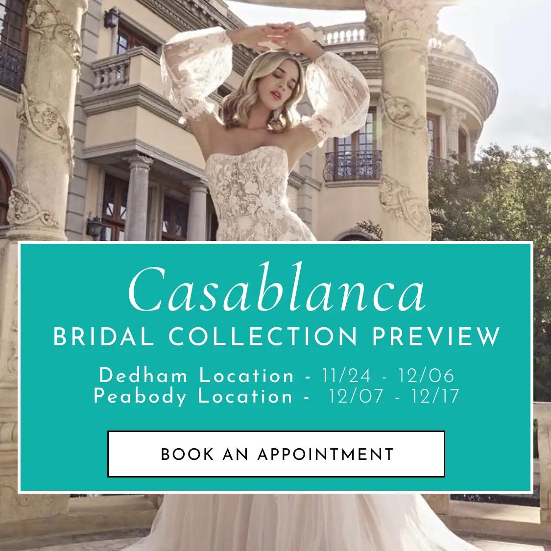 Casablanca bridal collection preview event at The Ultimate Bridal locations