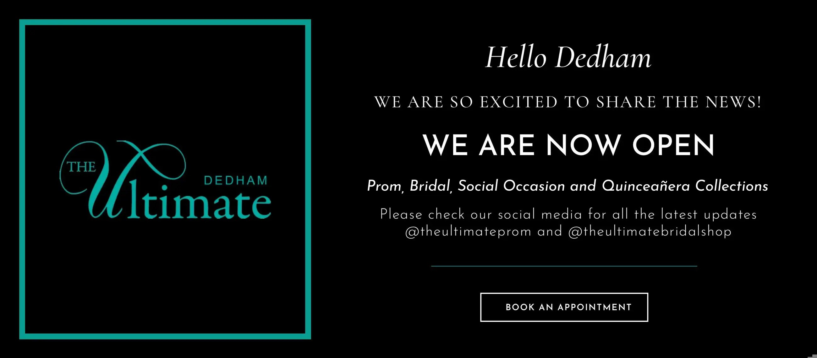 Dedham Location now open