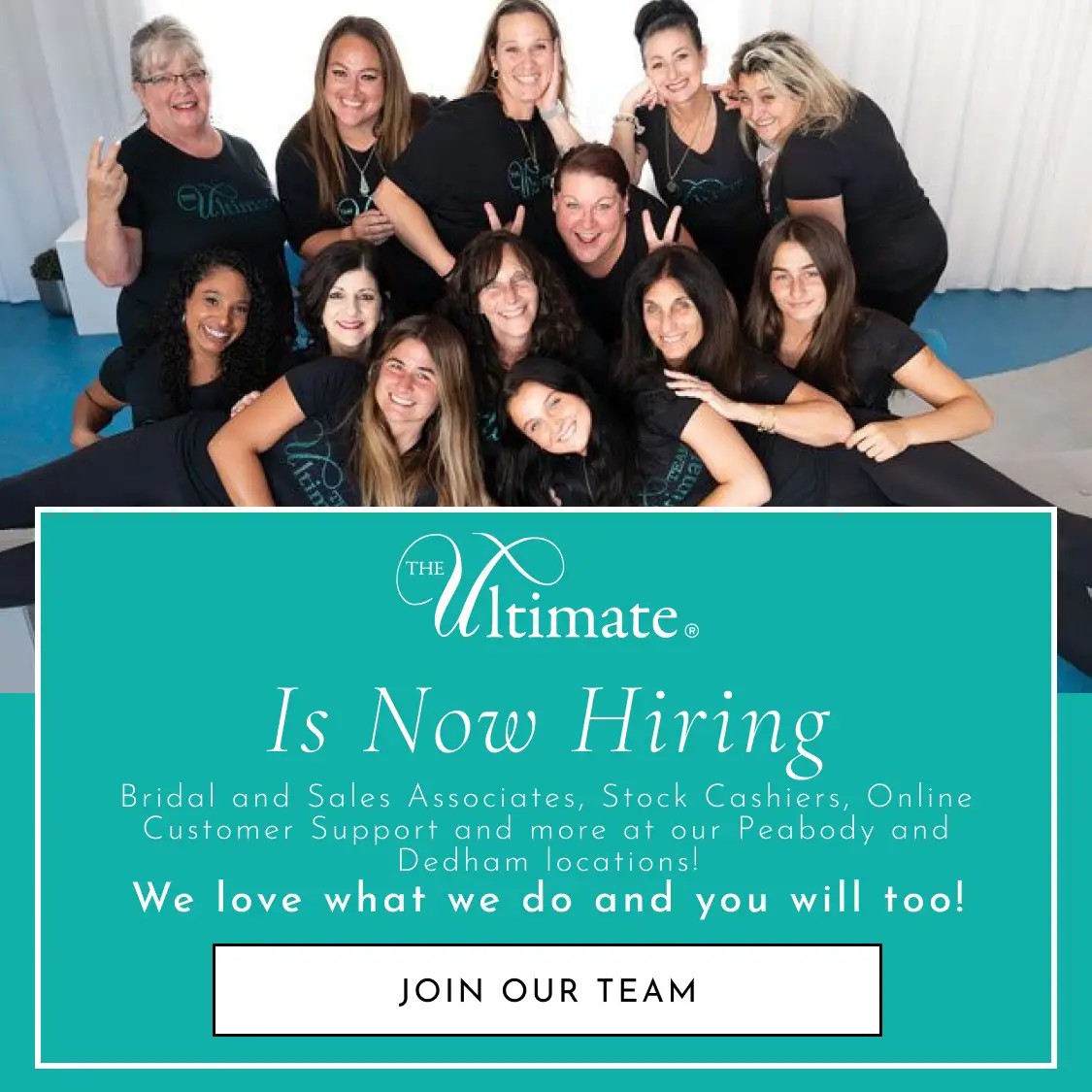 The Ultimate hiring. Team picture